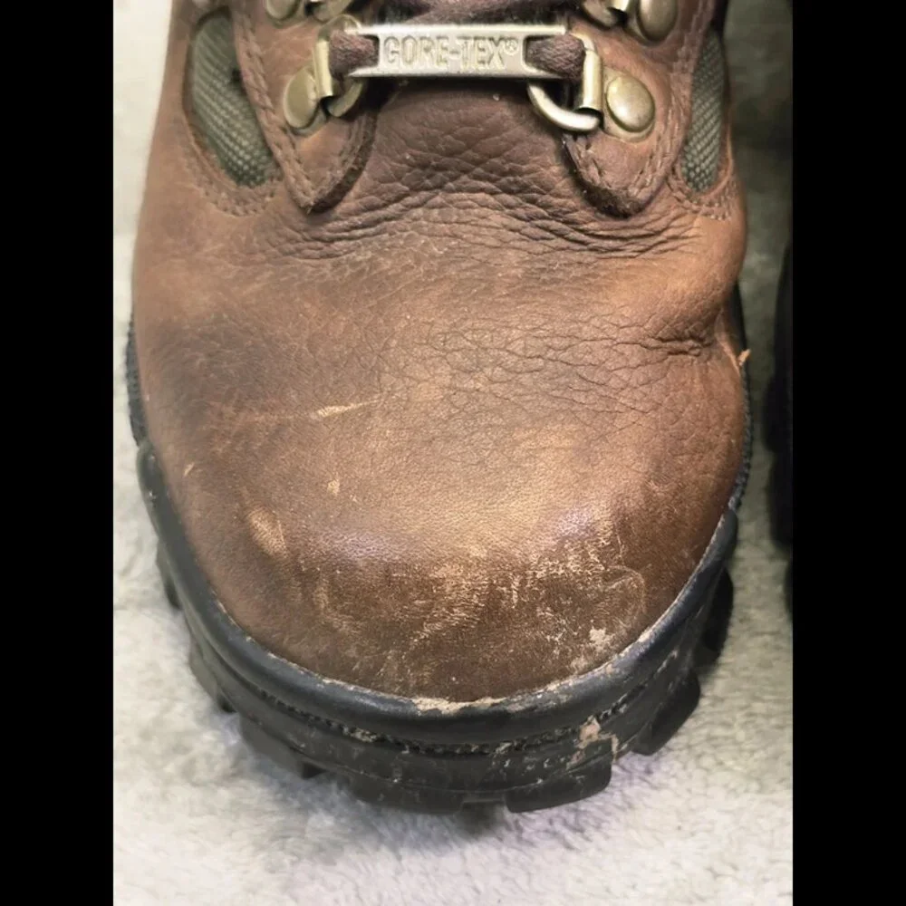 RedHead Bone Dry Boots Mens 7M Brown Leather Goretex Hiking I-1104‎